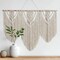 Large Handmade Boho Macrame Wall Hanging Tapestry Chic Bohemian Woven Wall Art for Living Room, Bedroom, or Wedding Party Decor (Beige, Twelve Rhombus Design)